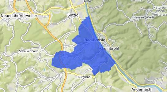 Bodenrichtwertkarte Bad Breisig